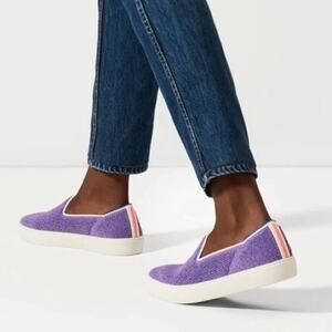 Rothy’s The Original Slip On Amethyst Terry Purple Knit Sneaker Size 7 Shoes